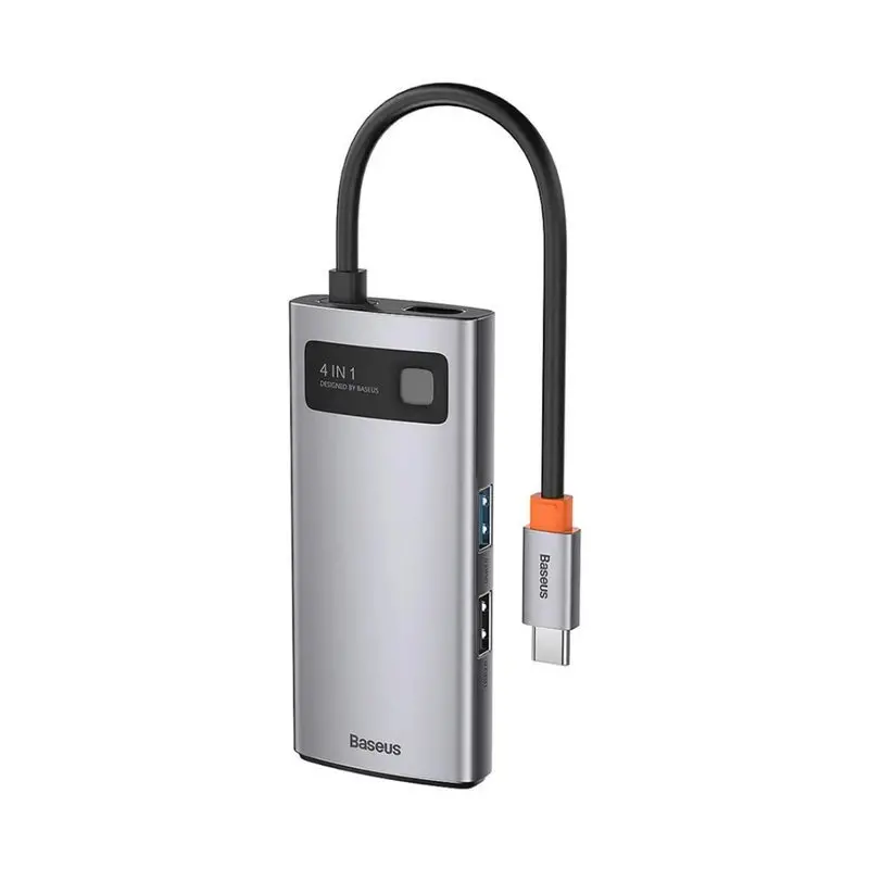 هاب 4 پورت باسئوس Metal Gleam Series Type-C - 1